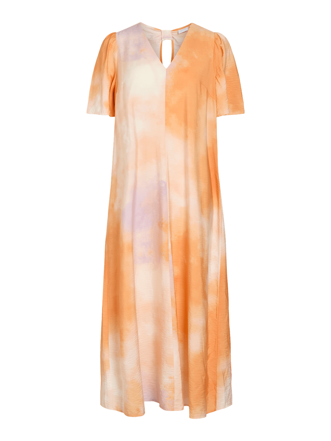 VIOLGI Long Dress - Cadmium Orange - VERO MODA & VILA Bergvik